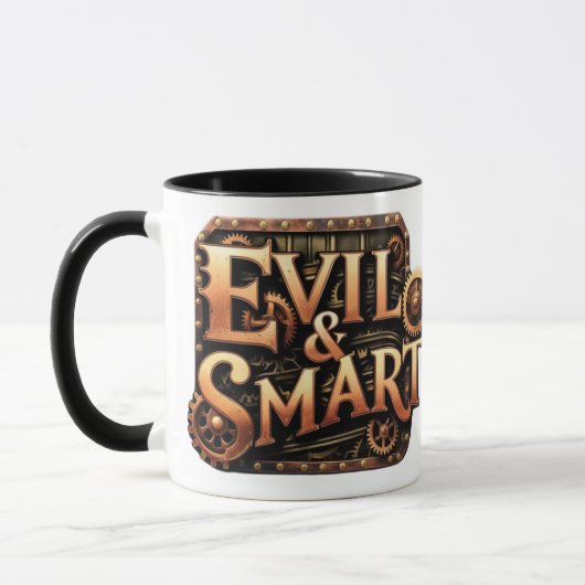 Evil&Smart Logo zweifarbig Mok (Links)