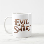 Evil&Smart, nur Schrift, text only Koffiemok (Links)