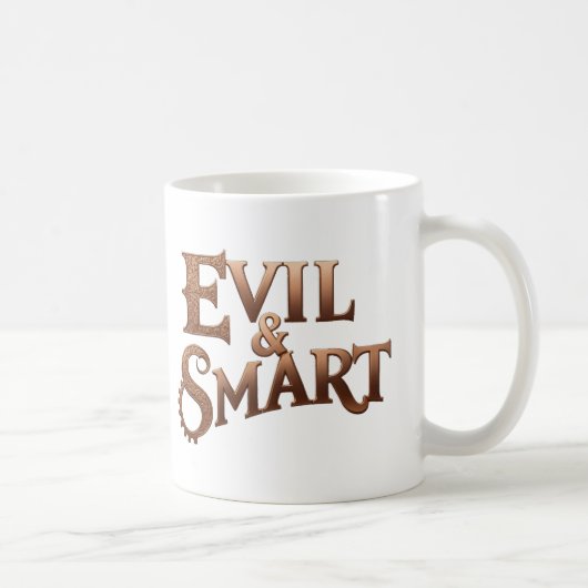 Evil&Smart, nur Schrift, text only Koffiemok (Rechts)