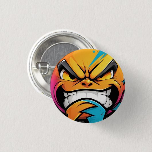 Evil Smile Design 1 Ronde Button 3,2 Cm (Voorkant /achterkant)