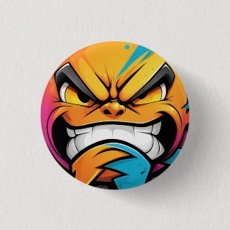 Evil Smile Design 1 Ronde Button 3,2 Cm