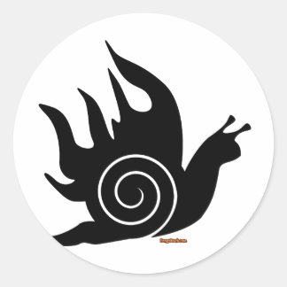 Evil Snail Ronde Sticker