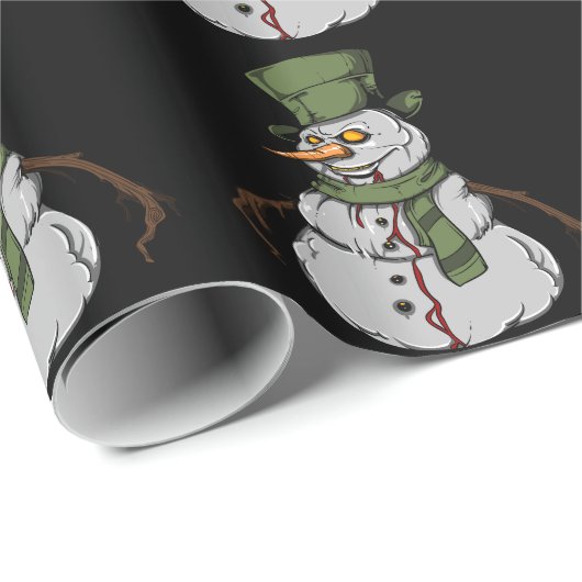 Evil Snowman Cadeaupapier (Rol Hoek)