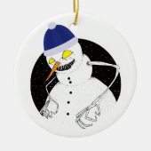 Evil Snowman Keramisch Ornament (Voorkant)