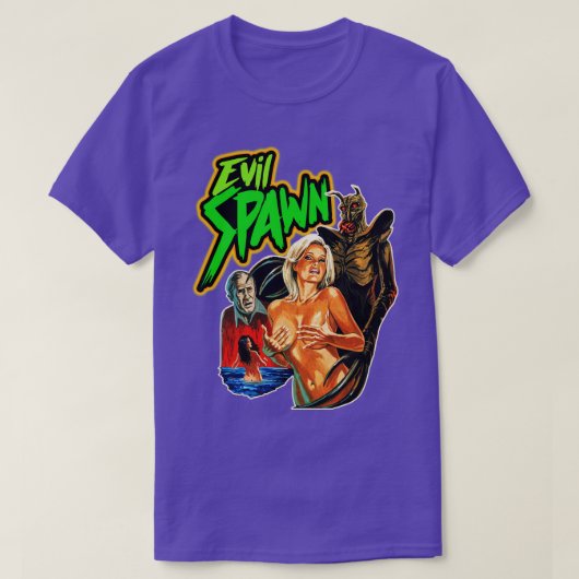 Evil Spawn Cult Classic Horror Fan Art T-shirt (Design voorkant)