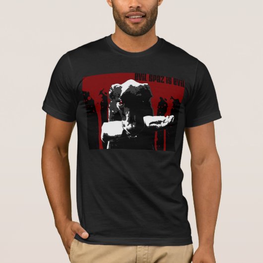 Evil Spaz is het Kwaad T-shirt (Voorkant)