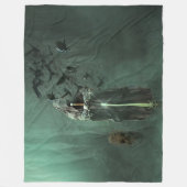 EVIL SPIRIT EN ZIJN WOLF FLEECE DEKEN (Voorkant)