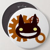 Evil Steampunk Ronde Button 6,0 Cm (Voorkant /achterkant)