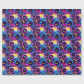 Evil Sunflowers - griezelige Schattigee gloed gezi Cadeaupapier (Vlak)