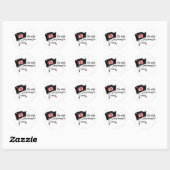 EVIL T.V. MERCHANDISE RONDE STICKER (Vel)
