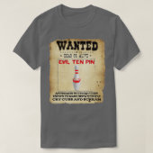 Evil Ten Pin 10 Funny Bowling Short Hoeve T-shirt (Design voorkant)