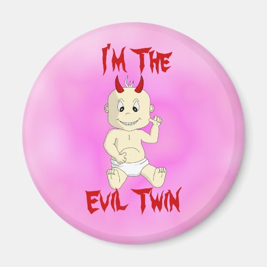 Evil Twin Magnet (roze) (Voorkant)