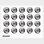 Evil Vampire Ronde Sticker (Vel)