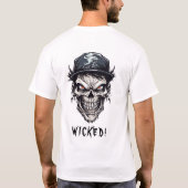 Evil Wicked Undead Zombie Karakter T-shirt (Achterkant)