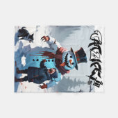 Evil Winter Sneeuwman & Vrienden Fleece Deken (Voorkant (Horizontaal))