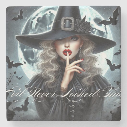 Evil Witch Full Moon Onderzetter (Voorkant)
