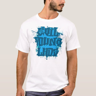 Evil Young Lads Betie "Blue Splat" Graffiti T-shirt