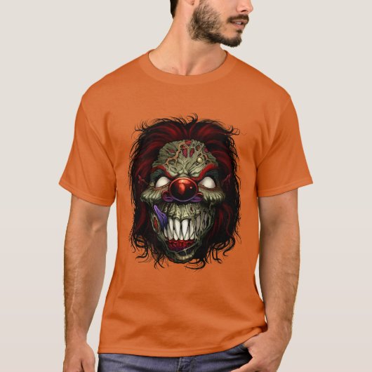 Evil Zombie Clown, T-shirt (Voorkant)