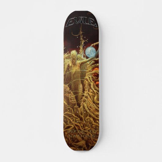 Evile - Infected Nations schaats dek Skateboard (Voorkant)