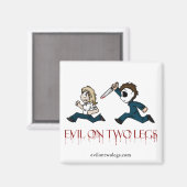 evilontwolegs.com logo magneet (Voorkant / Achterkant)