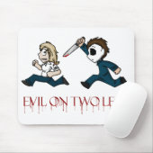 evilontwolegs.com logo mousepad muismat (Met muis)