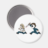 Evilontwolegs karikaturen magneet (Voorkant / Achterkant)