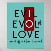 Evil's Hidden Schakel het uit Poster (Voorkant)