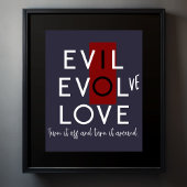 Evil's Red Schakel het uit Zet het om Evolv Poster