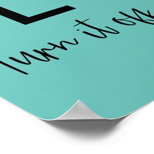 Evil's Red Schakel het uit Zet het om Poster (Hoek)