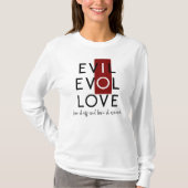 Evil's Red Schakel uit voor Liefde T-shirt (Voorkant)