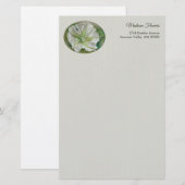 Eving Moonflower Pastel Kunst op maat Briefpapier (Voorkant / Achterkant)