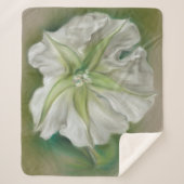 Eving Moonflower Pastel Kunst op maat Sherpa Deken (Voorkant)
