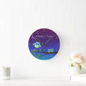 Eving Owls Wall Clock Ronde Klok (Huis)
