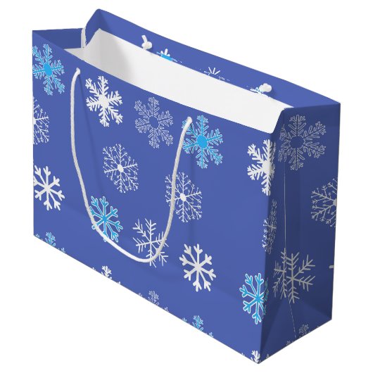 Eving Snowflake Large Gift Bag Groot Cadeauzakje (Voorkant Gekanteld)