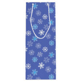 Eving Snowflake Wine Gift Bag Wijn Cadeautas (Achterkant)