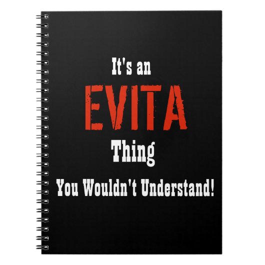 Evita Journal Notitieboek (Voorkant)
