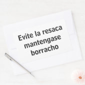evite la resaca rechthoekige sticker (Envelop)