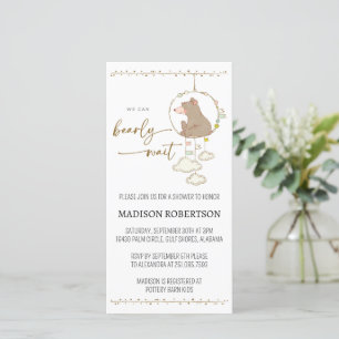 Evite We Can Bearly Wait Baby Shower Digi Uitnodig Save The Date