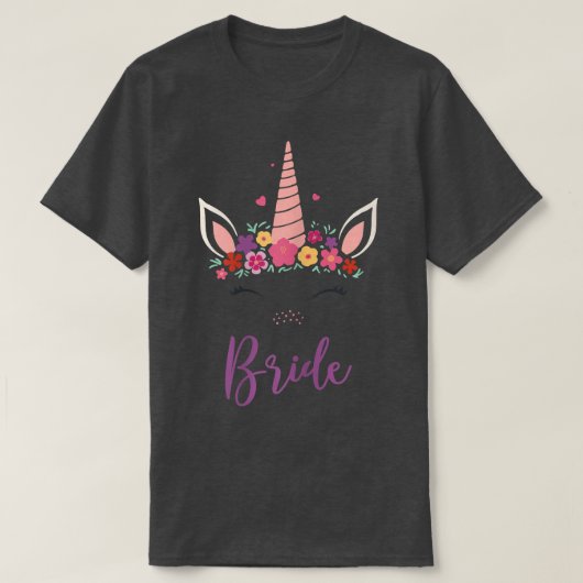 EVJF bride to be unicorn T-shirt (Design voorkant)