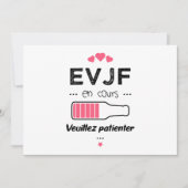 EVJF en cours veuillez patienter Kaart (Voorkant)