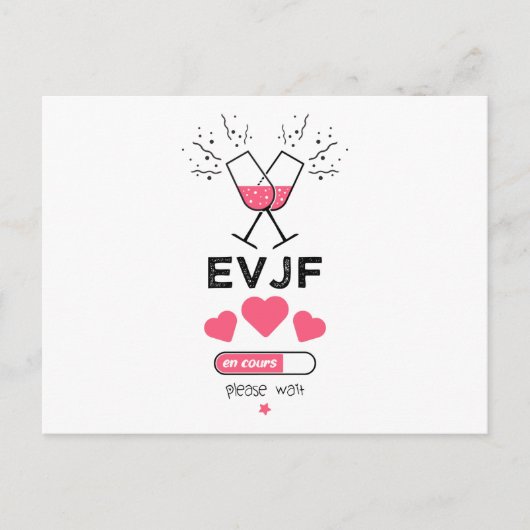 EVJF in volle waai Feestdagenkaart (Voorkant)