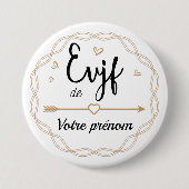 EVJF RONDE BUTTON 7,6 CM (Voorkant)