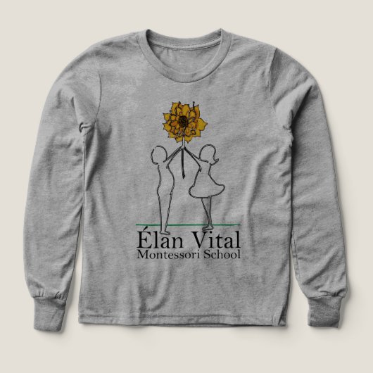 EVM Kids t-shirt met lange mouwen (Voorkant)