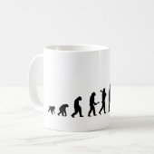 EVO06-evolutie golf, golfer Koffiemok (Voorkant links)