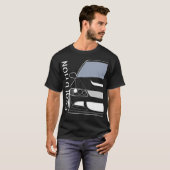 Evo 8 Design Turbo JDM Classic Legends T-shirt (Voorkant volledig)