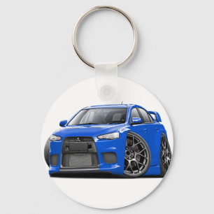 Evo Blue Car Sleutelhanger