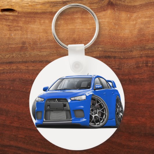 Evo Blue Car Sleutelhanger (Voorkant)