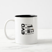Evo Gang Car Racing Design for Car Lovers Tweekleurige Koffiemok (Links)