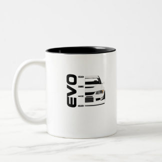 Evo Gang Car Racing Design for Car Lovers Tweekleurige Koffiemok