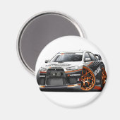 Evo Race Car Magneet (Voorkant / Achterkant)